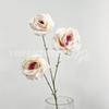3 rosas doces flor artificial salão de casamento banquete decoração falsa flor palco layout arranjo de flores estrada chumbo arranjo de flores