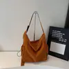 Bolsa de mano de gran capacidad estilo coreano para mujer, nuevo bolso de hombro versátil de moda, bolso cruzado de tela casual relajado para viajes