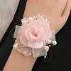 Suministro Transfronterizo Al por Mayor Set de Ramillete de Muñeca para Novios Boda Suministros para Fiestas Bodas en Stock Sw618