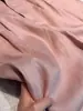 Pantalones de lino rosa brillante para mujer, nuevo modelo de verano 2026, sensación sofisticada y de alta gama, pantalones casuales rectos holgados de pierna ancha