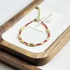 Pulsera de Cristal Rojo con Abalorios Benmingnian Acero de Titanio Concha Plateada Rota Pulsera de Perla Gato Pulsera Explosiva Regalo para Mujer