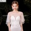 Xale Vestido de Noiva Sem Mangas Cobertura para Braços Viagem de Casamento Fotografia Sessão de Fotos Decoração de Vestido de Noiva Fantasia de Performance Adereço Xale