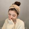 Diadema de tela de fábrica directa tocado simple yoga borde ancho equipo para la cabeza elástico pinza para el pelo lavado de cara deportes absorbente de sudor accesorios para el cabello