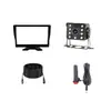 Monitor de Coche de Escritorio de Alta Definición de 7 pulgadas Monitor de Reversa AHD para Camiones y Autobuses con Entrada de Video para Imágenes de Reversa