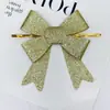 Decorações de fita personalizadas para festa de Natal, acessórios de fita de poliéster para presentes, laços de fita com lantejoulas feitos à mão para árvore de Natal