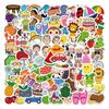 90 pegatinas de grafiti de dibujos animados para entrenamiento de concentración de bebés, equipaje, motocicleta, cuaderno, pegatinas impermeables al por mayor
