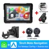 Grabadora de Conducción Específica para Motocicleta de 5 Pulgadas Transfronteriza Pantalla Portátil Inalámbrica Carplay Android Auto Máquina Inteligente para Coche