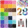 Bestseller transfronteiriço 3mm strass coloridos de resina com base plana, 40 cores strass jelly cor AB para DIY em roupas, nail art e decoração de celular