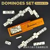 Caixa de Armazenamento de Dominó de Madeira Maciça Presente de Ano Novo Caixa de Presente para Jogo de Tabuleiro Tampa Deslizante Caixa de Embalagem para Mahjong