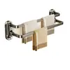 Toallero de color Gunmetal, Ventosa sin taladro, Barra de toallas para baño montada en la pared, Estante de almacenamiento para la organización del baño