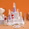 Pegamento para Pestañas Postizas Botella con Aplicador en Forma de Y Set Botella de Plástico Morado Material de Empaque Cosmético Botella Multifuncional con Pincel