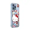 Sanrio Pastel de Rosquilla Hello Kitty Anillo Magnético Integrado Kt Cat Funda para Teléfono Apple 18Promax Cubierta Protectora