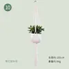 Fio de Algodão Tecido à Mão Decoração Suspensa para Varanda Rede para Vaso de Flores Transfronteiriça Cesta Suspensa para Plantas Rede para Vaso de Flores de Pousada