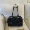 Bolso Nuevo para Mujer Coreano de Nicho Ins Bolso de Hombro Único para Mujer Bolso Cruzado Retro de Cuero con Cera de Aceite Bolso Versátil de Moda para Debajo del Brazo