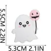 Patches Bordados de Fantasma para Halloween Decoração de Feriado Patches de Fantasma e Abóbora Patches Bordados de Morcego e Teia de Aranha Termocolantes