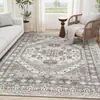 Alfombra de sala de estar de estilo étnico persa transfronteriza, alfombra vintage bohemia para mesita de noche de dormitorio, tapete de piso resistente al desgaste y antideslizante