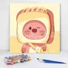 20*20 Pintura al Óleo Digital de Dibujos Animados de Anime Pintura Decorativa DIY para Colorear Hecha a Mano para Niños Stock Listo Pintura al Óleo Digital al por Mayor