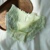 Ropa interior sexy para mujer algodón entrepierna de algodón antibacteriano puro delgado nuevo tiro medio bragas de encaje blanco para niñas