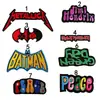 Patch Bordado Insígnia Bordada em Computador DIY Morcego Dardo Texto Paz Patch de Decoração para Roupas