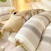 Juego de cuatro piezas de ropa de cama jacquard de algodón 100% tejido japonés Nishikawa Algodón puro Hogar Sábana Funda de edredón Sábana ajustable Lavable a máquina
