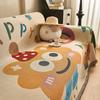 Conjunto de sofá simples de desenho animado de outono e inverno Capa de sofá de cachorro fofo Toalha de sofá de pano Capa de sofá antiderrapante resistente à sujeira de uma peça