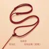 Colar Pingente Cordão Corda Trançada de Jade Corda Vermelha Pingente de Buda de Jade Corda Trançada com Alça Fivela de Segurança Trançada à Mão para Mulheres e Homens