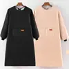 Nuevo delantal de moda de manga larga para mujer, impermeable y a prueba de aceite, mono de cocina para el hogar, ropa de trabajo para comedor, cintura de adulto