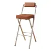 Taburete de Bar Plegable con Respaldo para Adultos Taburete Alto para Estar Sentado Mucho Tiempo Taburete Alto para Encimera de Cocina Taburete de Bar para Cajero