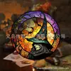 Apanhador de Sol de Acrílico de Halloween Aranha Abóbora Morcego Decoração de Jardim Pingente Atacado em Estoque