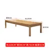 Mesa de Conferência Moderna Simples de Madeira Maciça para Várias Pessoas Sala de Leitura de Biblioteca Estudo Mesa Grande Escritório Doméstico Mesa Longa