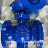 Válvula de Esfera Tipo V Qv47H-Dn20 Válvula de Bloqueio à Prova de Explosão Material Wcb Vedação Macia Conexão por Flange