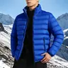 Chaqueta de algodón ligera para hombre con cuello alto, adecuada para otoño e invierno, estilo coreano, talla grande, casual, moderna