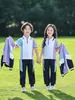 Uniformes de Jardín de Infancia, Uniformes de Primaria para Primavera y Otoño, Uniformes de Graduación, Ropa Deportiva Azul y Morada, Uniformes de Clase para Niños, Conjunto de Uniformes de Béisbol