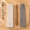 Palo de masaje de sándalo verde para músculos de la espalda y abdominales, masajeador universal verde de nueve cuentas, masajeador de columna cervical de cuerpo completo, herramienta de masaje de cuerno