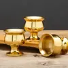 Copa de Vino de Buda de Cobre Puro Hogar Salón de Buda Frente Adoración Dios de la Riqueza Guanyin Copa de Agua Sagrada Taza de Té de Latón Suministros de Buda