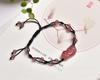 Atacado de fábrica pulseira de cristal de morango natural pulseira pingente joias masculinas e femininas presente anel único joias pulseira