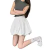 Pantalones casuales de talle alto adelgazantes para verano 2026 para mujeres petite, con un diseño elegante de falda acampanada tipo tulipán, pantalón de pierna ancha y un short de línea A