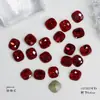 Atacado de fábrica arte de unhas Vermelho Claro formato especial broca de cano alto Cristal Vermelho festivo diy usar acessórios de unha broca decorativa