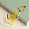 Pingente de Bolsa Chaveiro Borla DIY Destacável Estilo Antigo Multicolor Translúcido Brocado Song Contas Pulseira de Borla