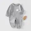 Mameluco para Bebé para Primavera y Otoño, Antibacteriano, Clase A, 100% Algodón, Ropa Ajustada para Recién Nacidos, Traje de Gateo para Bebé, Ropa de Dormir