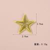 Pegatina de tela con forma de estrella de cinco puntas, diseño creativo de estrella bordada, ideal para decorar ropa del hogar, zapatos y calcetines, con etiqueta bordada.