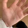 Collar de Plata de Ley S925 Mariposa de Gama Alta Regalo ins para Mujer Estilo Frío de Nicho Lujo Ligero Personalidad Moda Celebridad de Internet Colgante