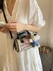 Bolso Boston de Mezclilla con Cachorro de Dibujos Animados para el Trabajo y los Viajes, Bolso Almohada Elegante y de Moda, Bolso Cruzado de Alto Valor para Niñas