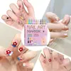 Popular Transfronterizo Bolígrafo Graffiti para Uñas 0.7mm 12 Colores Impermeable Secado Rápido Set de Bolígrafos Marcadores para Uñas Acrílicas