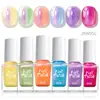 Encanto Transfronterizo Polarizado Rosa Azul Dorado Morado Perlado Verano Arte de Uñas Base Agua Secado Rápido Sin Hornear Alto Brillo Esmalte de Uñas Accesorios