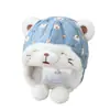 Chapéu de Proteção Auricular de Ursinho para Bebê Inverno com Pelúcia Grossa Chapéu de Pelúcia para Meninos Meninas Bebê Fofo à Prova de Vento Quente Chapéu Lei Feng