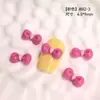 Accesorios de Arte para Uñas con Lazo de Caricatura Transfronterizos Resina Colorida Lazo Tridimensional Accesorios Rosas Pasador Estilo Ins