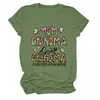 Mamãe Vovó Grande Amazon Ebay Site Independente Moda Versátil Elegante Camiseta Feminina Gola Redonda Manga Curta
