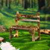 Adornos de Silla Pequeña de Abedul Natural para Escritorio Diseño de Microescena de Bosque Accesorios para Fotos Decoraciones de Madera Creativas