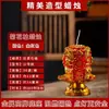 Vela para Atraer Riqueza y Prosperidad, Ofrenda a Buda, Pilar de Loto a Prueba de Viento, Diseño de Pilar de Crisantemo, Vela Eterna, Vela de Riqueza